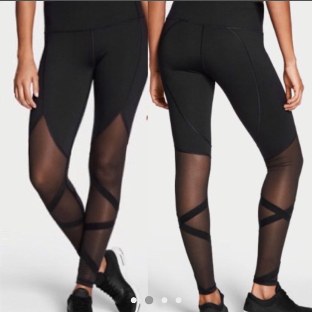 Victoria’s Secret Sport black mesh leggings!